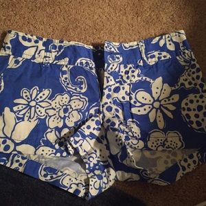 Lilly Pulitzer Blue Floral Shorts